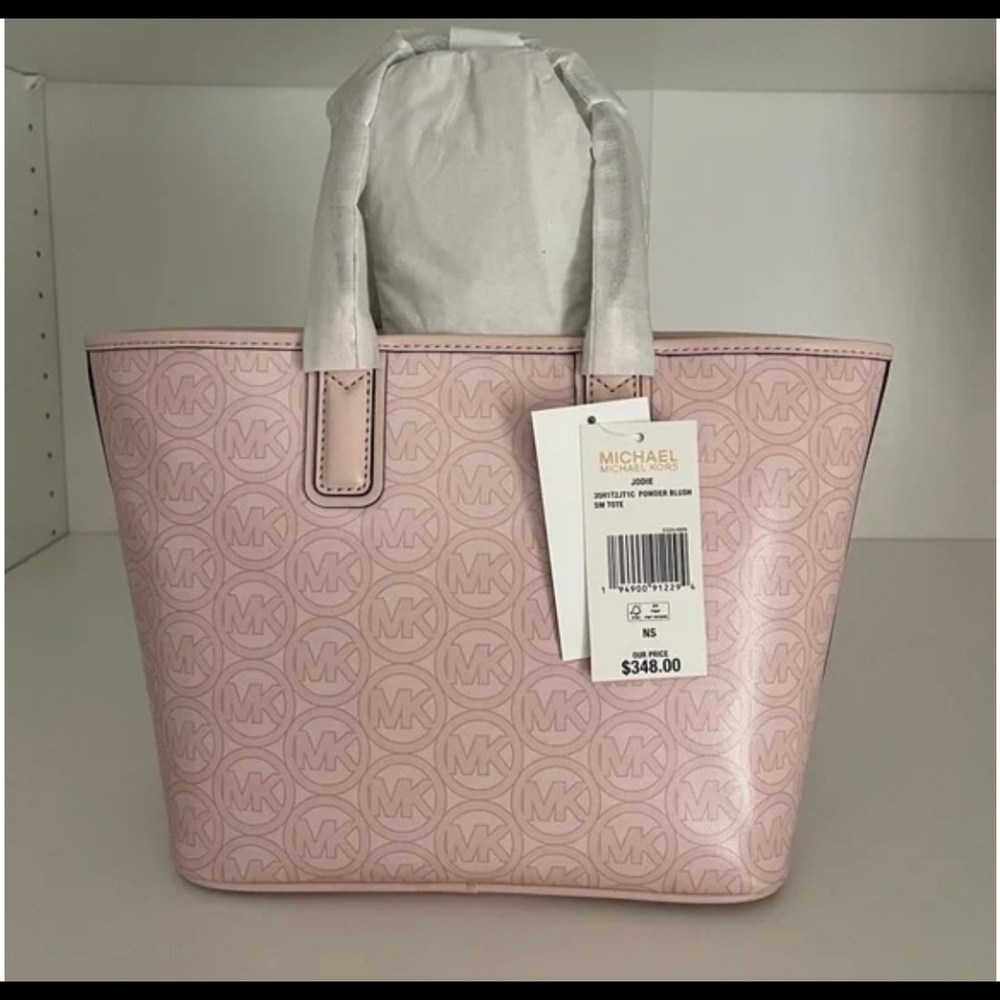 Michael Kors Light Pink Logo Tote